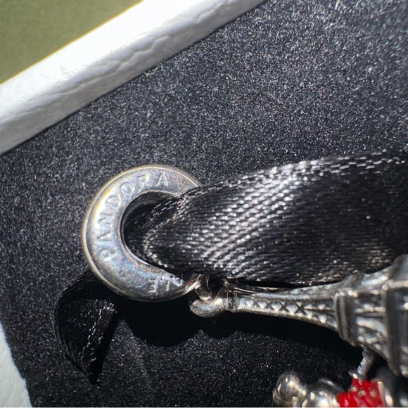 Pandora Minnie Mouse Eiffel Tower Charm - Red and Silver - Picture 5 of 5